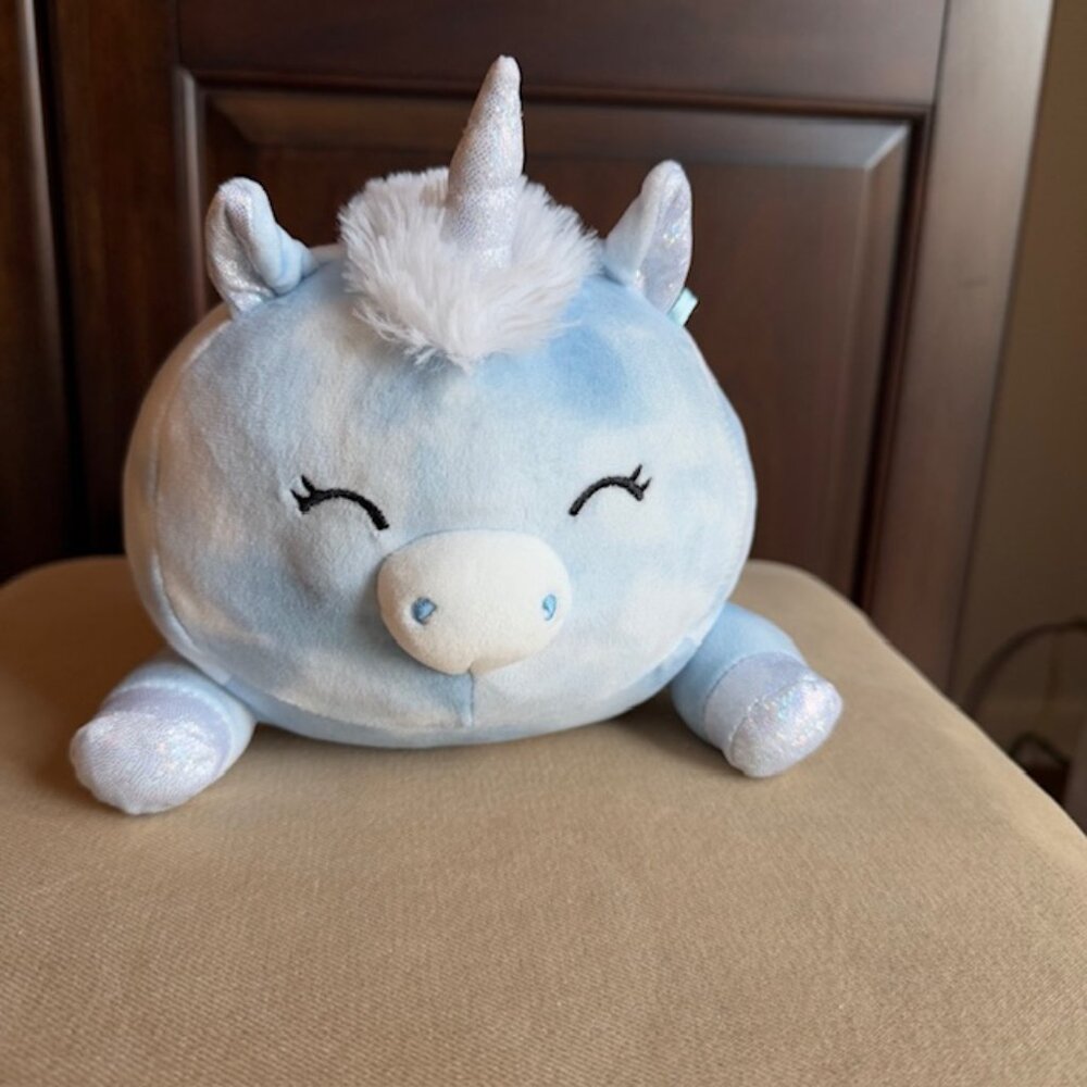 Squishmallow original Hudson the blue unicorn plush‎